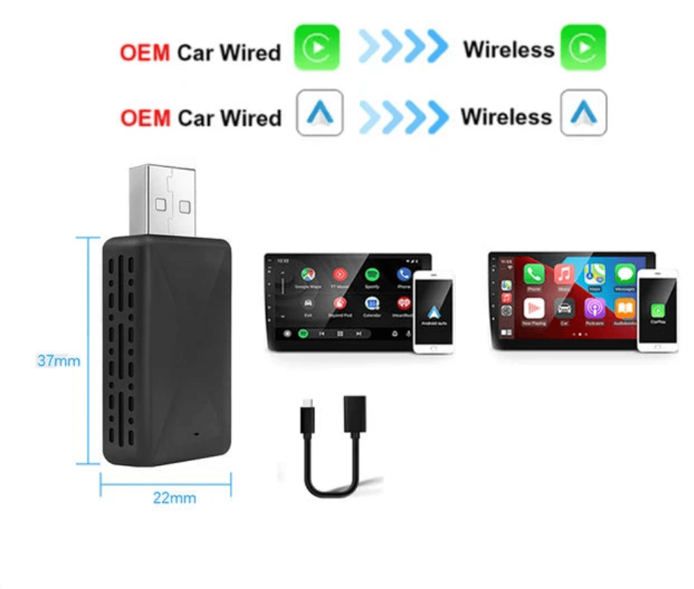 CarPlay Multimídia Sem fio para IOS e Android - Prático®
