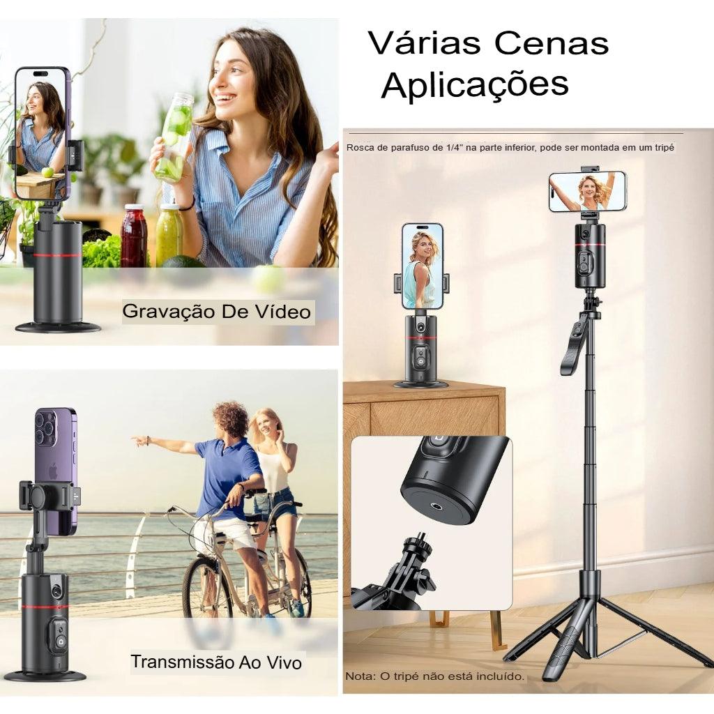 Câmera com rastreamento inteligente 360 - AutoFocoPrático