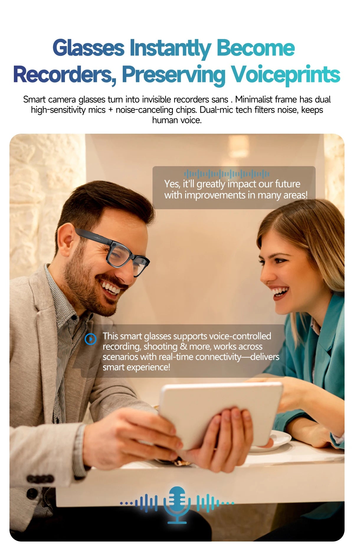 Frame - Óculos inteligentes com câmera e AI