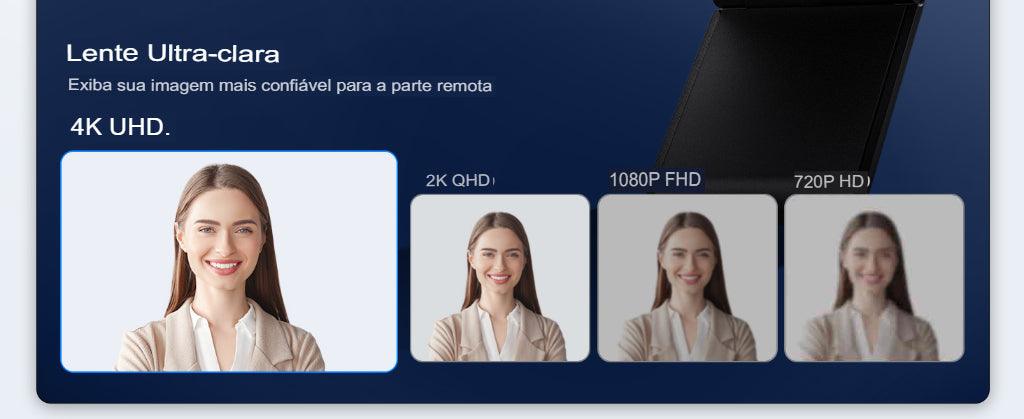 Webcam 4K Autofocus Visioon - Camera with Microphone