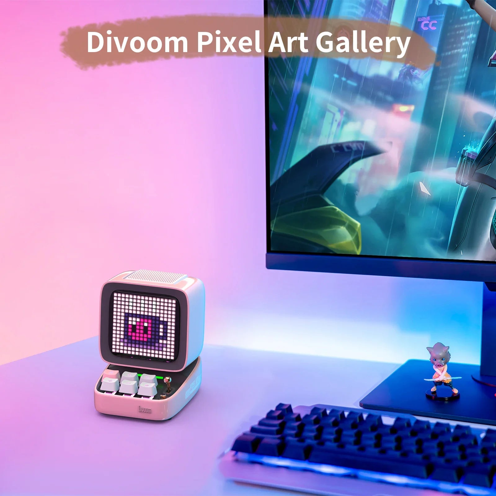 Divoom Ditoo-Pro: Bluetooth Speaker with Pixel Art LED Display