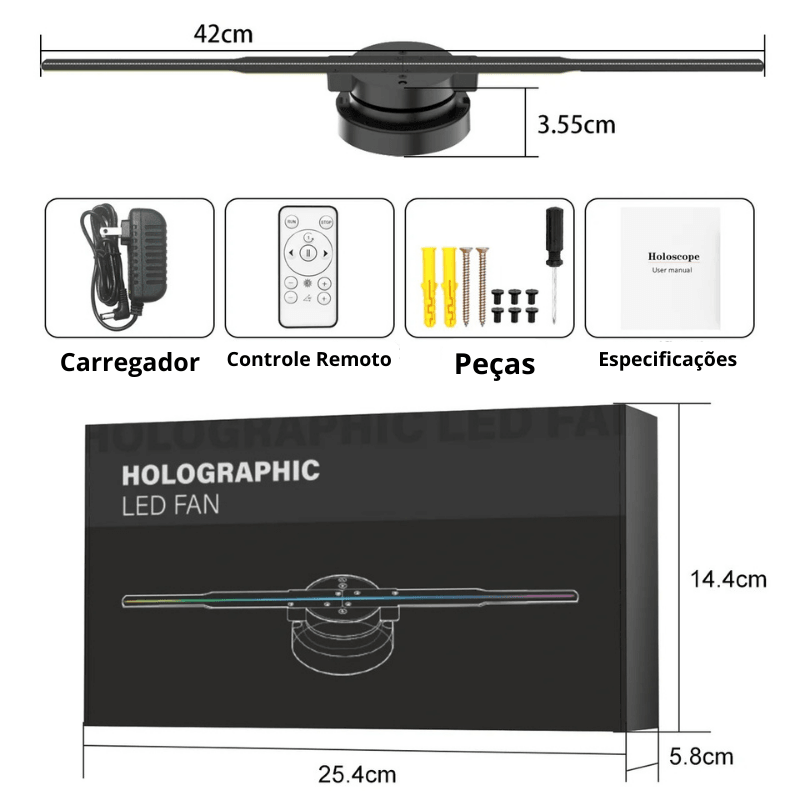 3D Holographic Projector - Visioon