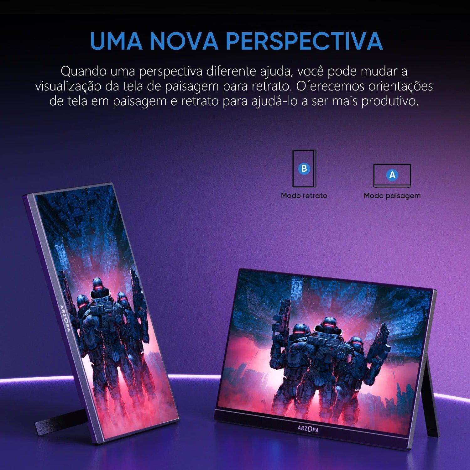 16.1" 144hz Portable Gaming Monitor - Practical