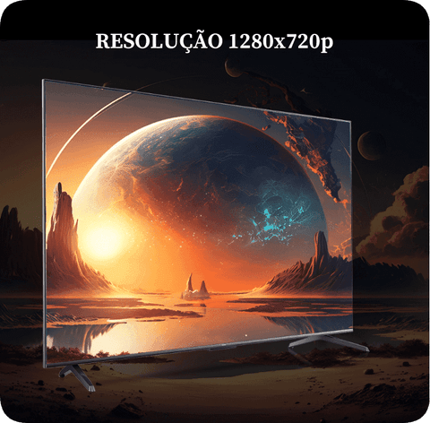 Projetor Portátil VisionMax 4k - Prático