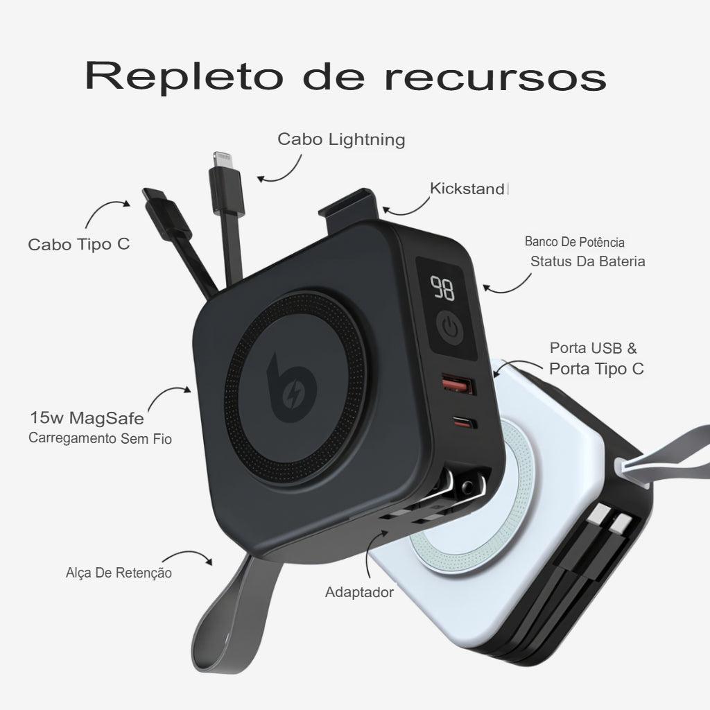5-in-1 Charger with Wireless Charging Station - TravelCharge Practical