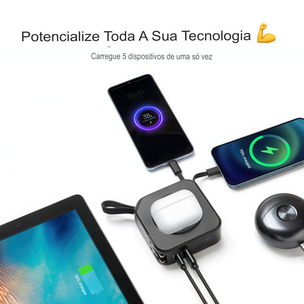 5-in-1 Charger with Wireless Charging Station - TravelCharge Practical