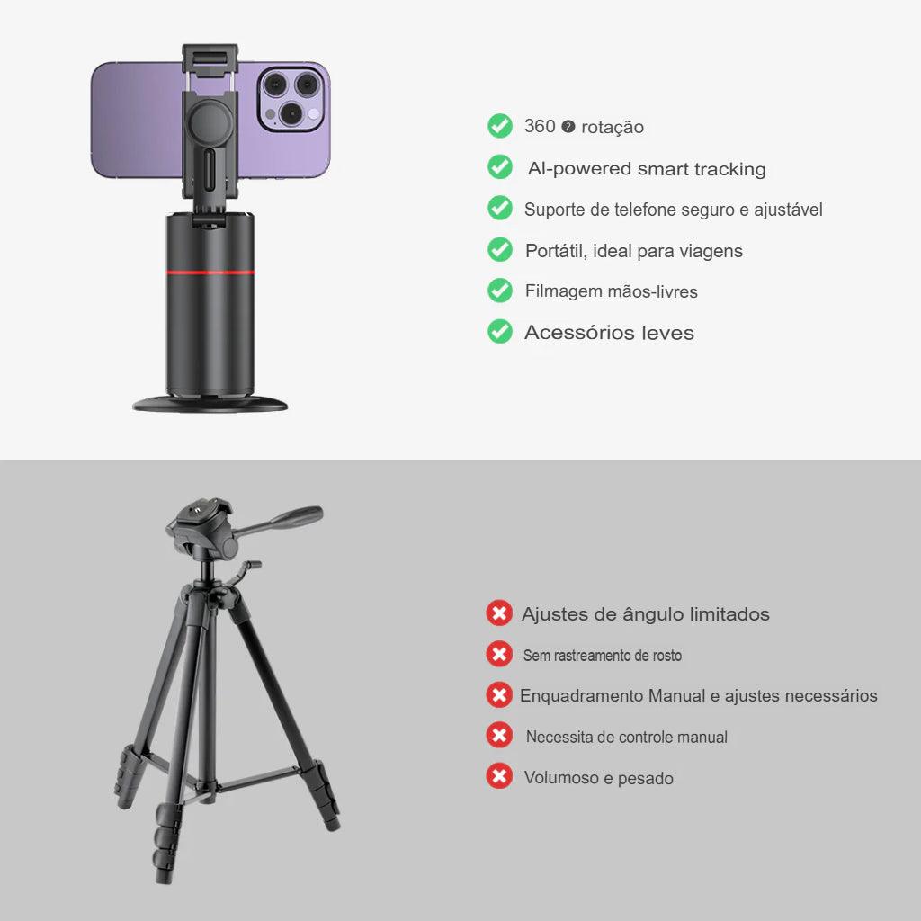Câmera com rastreamento inteligente 360 - AutoFocoPrático