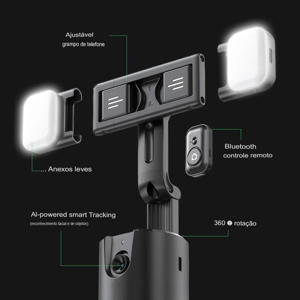 Câmera com rastreamento inteligente 360 - AutoFocoPrático
