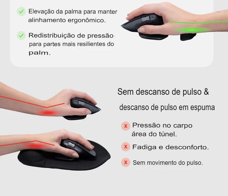 Apoio de pulso profissional - PulsoFlex Pro Prático®