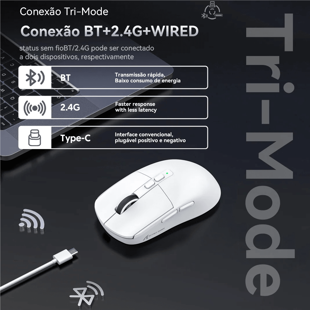 Mouse Attack Shark X6 Prático® [OFERTA EXCLUSIVA]