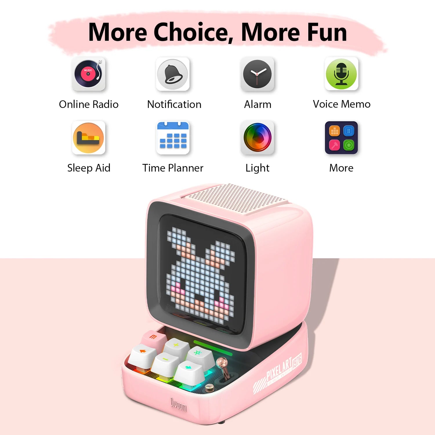 Divoom Ditoo-Pro: Bluetooth Speaker with Pixel Art LED Display