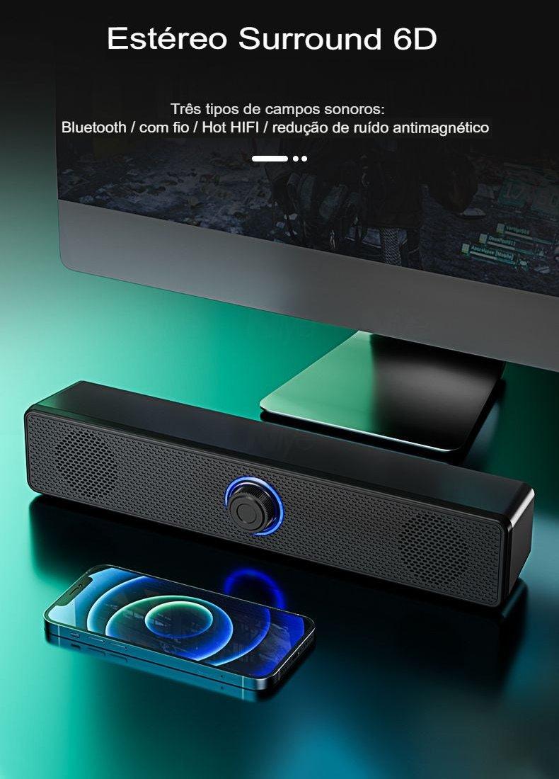 Caixa AltoFalante Bluetooth Visioon - Com Microfone
