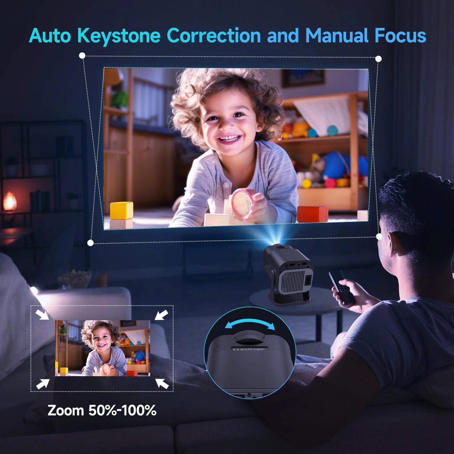 Magcubic HY320 Visioon Mini Projetor - Cinema 4k