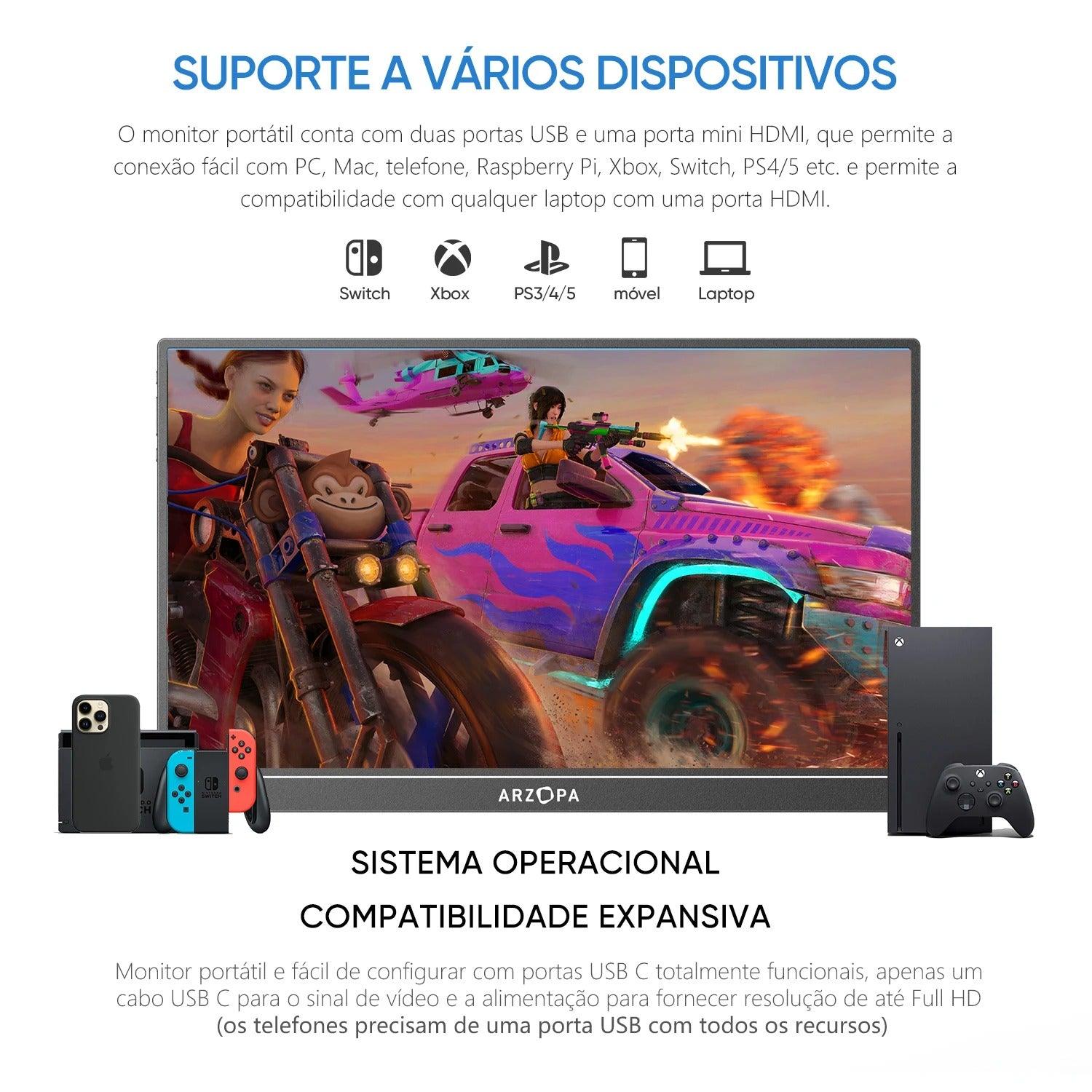 16.1" 144hz Portable Gaming Monitor - Practical 