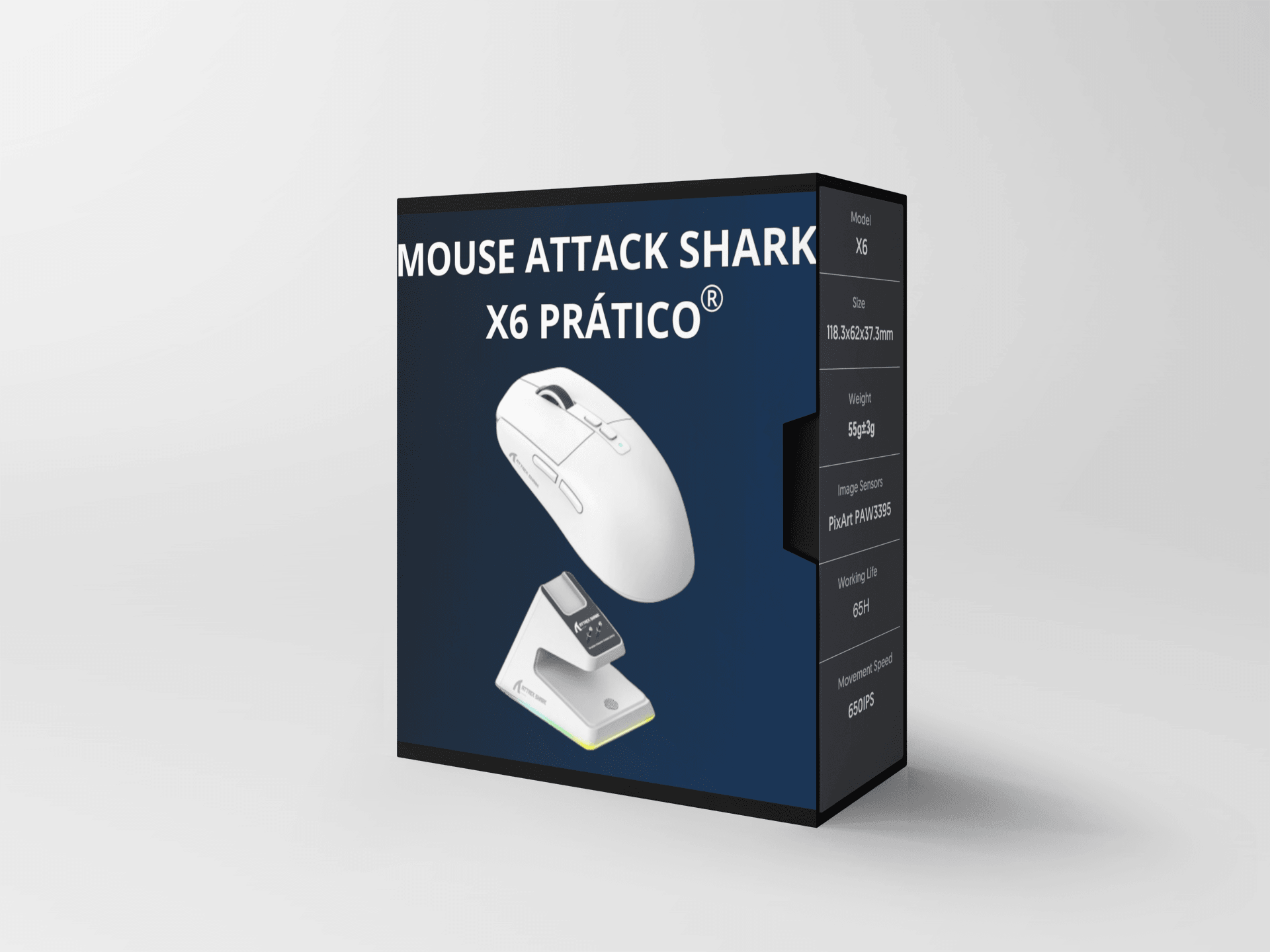 Mouse Attack Shark X6 Prático® [OFERTA EXCLUSIVA]